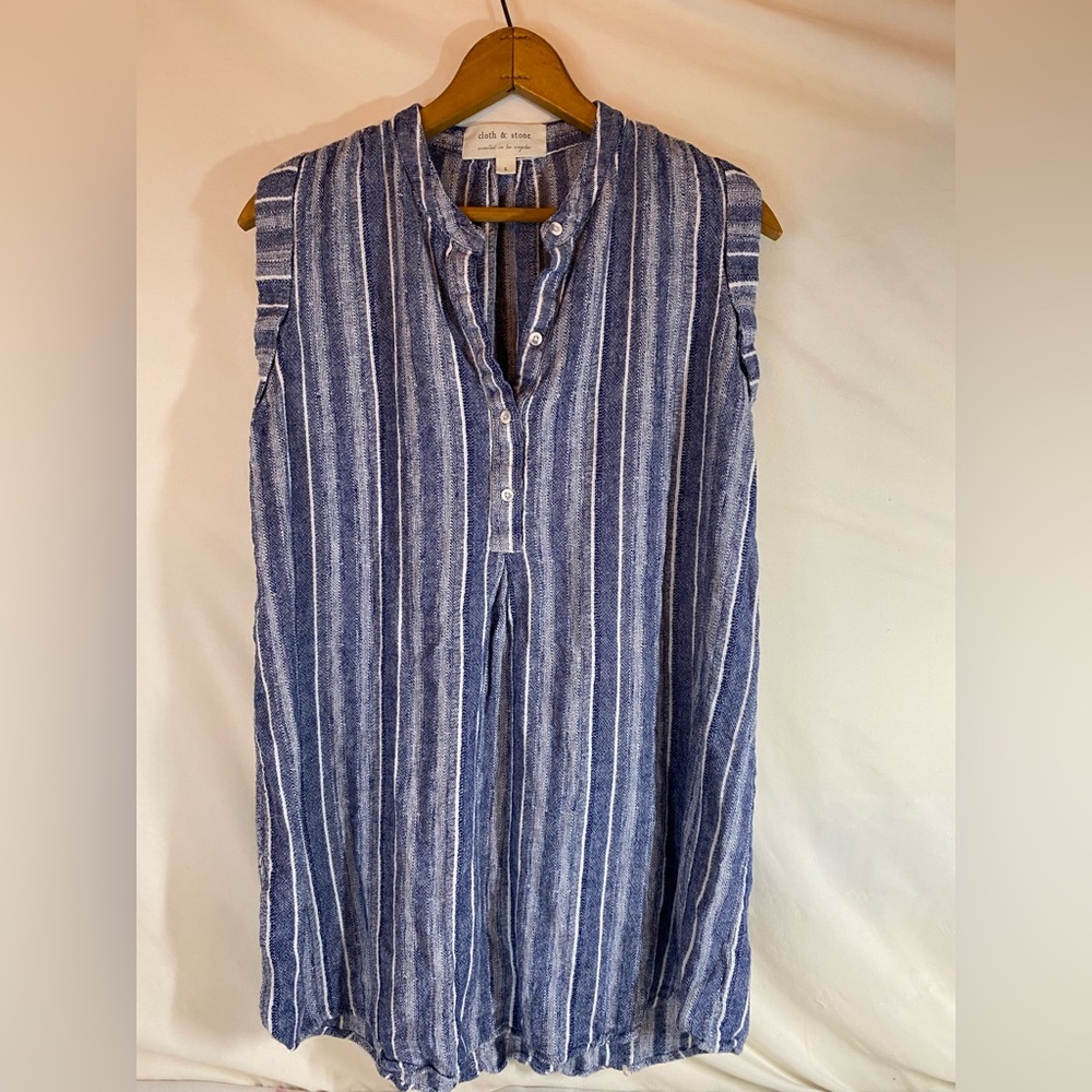 Women’s Cloth & Stone Tunic Top **Anthropologie** Size Large, Sleeveless